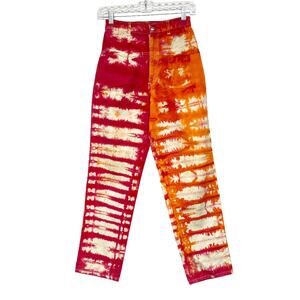 Vintage Punky Womens Size 5 Tie Dye High Waist Pants